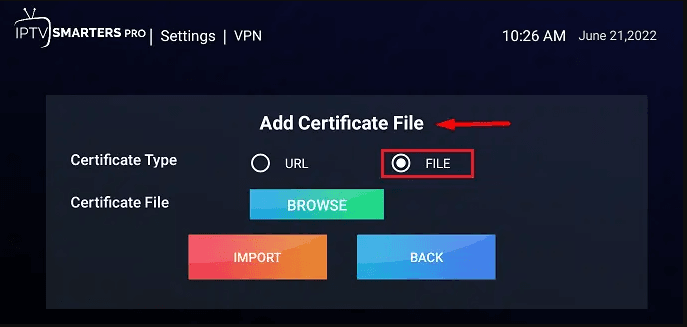 añadir certificado
